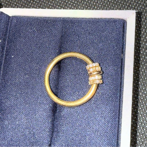 Spinelli Kilcollin Sirius 18K Yellow Gold Ring with Gold and Diamond Connectors - Picture 4 of 4